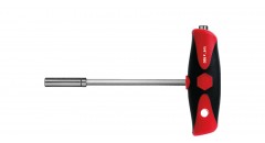 Отвертка с Т-образной рукояткой и двумя держателями для бит ComfortGrip, магнитная